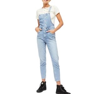Free People We the Free Shelby Denim Overalls Size 29